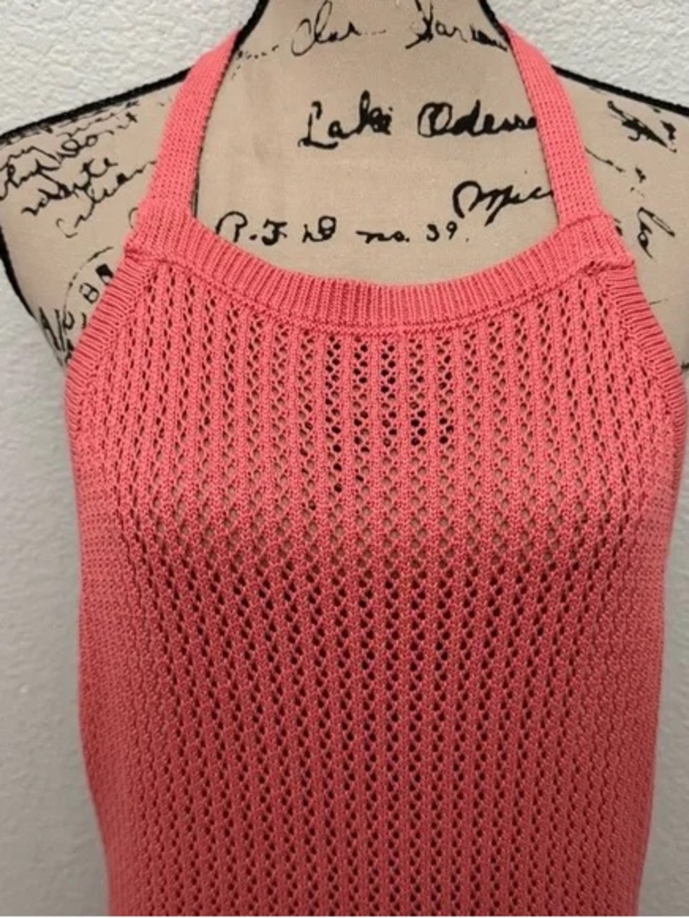 Women’s Coral Knit Halter Tank Top by